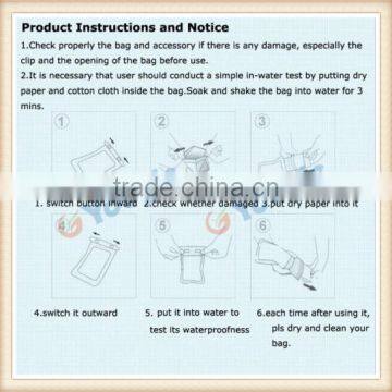 5.7 Inch Waterproof PVC Diving Bag Underwater Pouch Case For Galaxy s5 For Galaxy Note 3 2 s4 Fit for S6/s6 Edge photo-5