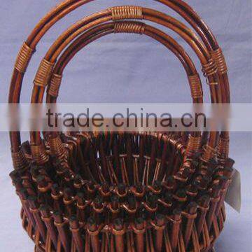 Christmas Decorative Willow Flower Basket