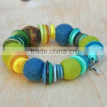 new products alibaba website china supplier promotional gift felt fashion colorful european charm health chain bracelet