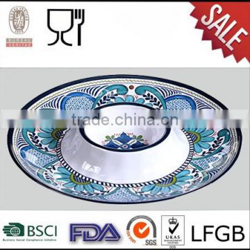 Round shape melamine egg plate made in china