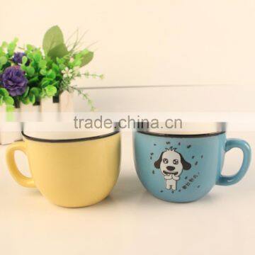 Customized Logo Handmade Stoneware Bowl for Promotional photo-2