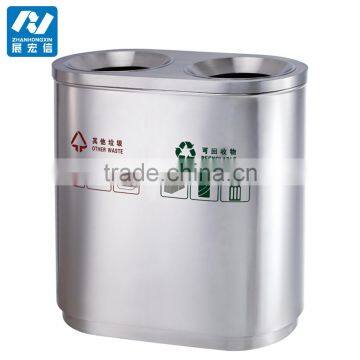 Stainless steel cabinet 2 bins garbage can for sale