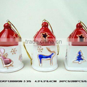 ceramic lantern candle holder 12006R3