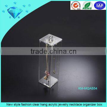 Clear L Shaped Acrylic Display Stand to Hang Necklace, Perspex Necklace Stand photo-6