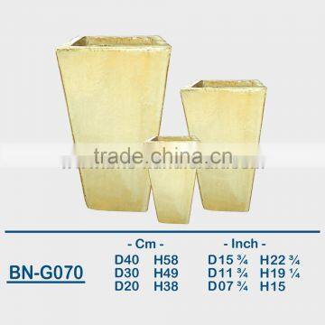 GLAZED CERAMIC OUTDOOR POT BN-G070