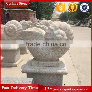 Garden Yellow Granite Statue With Shell Design photo-2