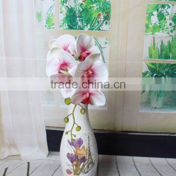 Home Table Decorative Silk Artificial Big Flower Phalaenopsis photo-3