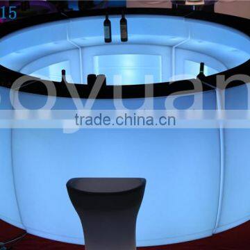 translucent solid surface luminous led bar table design