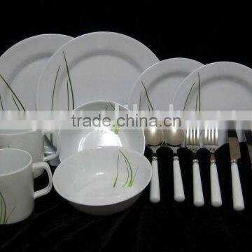 melamine kitchenware 24pc dinner set