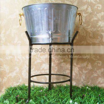 Party Ice Bucket With Stand Beverage Holder Tub