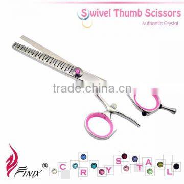 Ergonomic Swivel Thumb Rings Hair Thinning Scissors