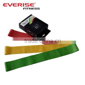 Latex Resistance Exercise Loop Bands Set with Color Box Packing