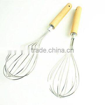 37056 New Style Stainless Steel Whisk With Wooden Handle photo-4