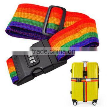 Travel Luggage Suitcase PASSWORD Secure LOCK Durable Nylon Packing Strap Belt