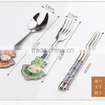 High Quality promotional giveaways gifts spoon ,fork and chopsticks for Supermarket