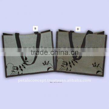 PP laminated jute bag with embroidery