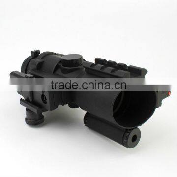 Prismatic Sight Tactical Sinper Fiber Optics 4X32 Green/red Illumination Dot Sight Riflescope With Red Laser photo-5