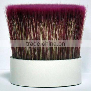 Red Mixture Bristles with PET tapered filaments