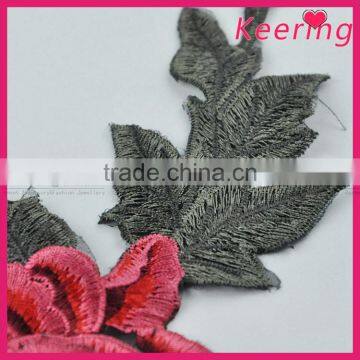 3D Embroidery Patch Flower Embroidery Custom Design for Clothing WEF-007 photo-2