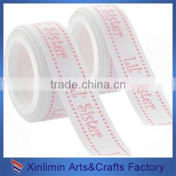 High Quality Printed Pattern White Ribbon for Gift Wrapping