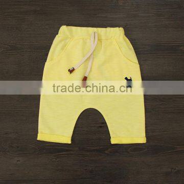 Pure Colour Korea PP Pants Boy Cropped Trousers With Pocket photo-2