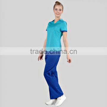 New Design Light Blue Hospital Nurse Uniform