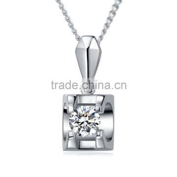 Simple Diamond White Gold Necklace photo-5