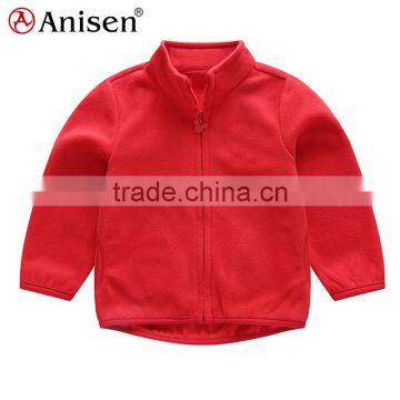 wholesale high quality polar fleece girls custom clothing windproof children's jacket