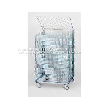 Multi-Layer Silk Trolley Screen Printing Drying Racks Equipment