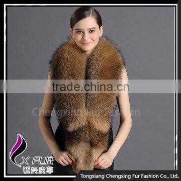 CX-B-52 New Style Excellent Raccoon Fur Scarf And Shawl Wholesale photo-3