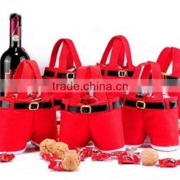 SANTA PANT CHRISTMAS STOCKING GIFT Sack TREAT BAG FILLER XMAS TREE CANDY BAG DIY photo-2