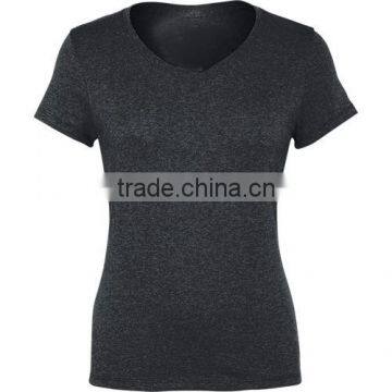 New Design Custom V-Neck Women t Shirt Printing photo-5