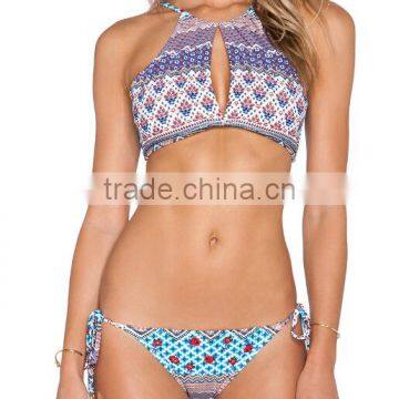 2016 new design ladies printed summer bikini