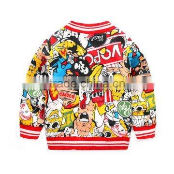 Wholesale Custom High Quality Kids Jacket Cartoon Printed Children Jackets 2-8 Years Kids photo-2