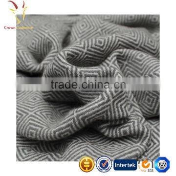 Hot Sale Wool Cashmere Blended Woven Travel Throws Blankets photo-6