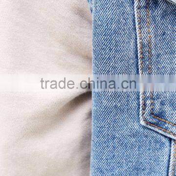 2017 Wholesale Plain Denim Jacket Mens With Contrast Hooded Sweatshirt photo-5