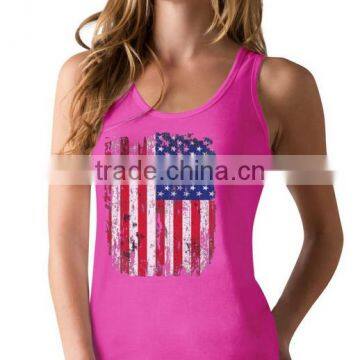 China Custom Fancy Screen Printing Sexi Imag Tank Tops for Girls photo-3