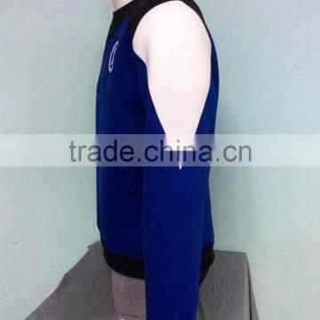 Hotsale Design Cotton Fleece Alphabet Printing Scuba Matching Color Pullover Plain Hoodies Wholesale Made in China photo-3