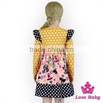 Flutter Sleeve Pearl Dress Baby Frock Design Pictures Halloween Baby Dress photo-6