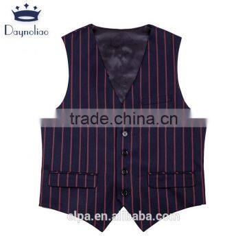 Daynoliao 2016 Double Breasted Vertical Stripe T/R Material Hot Sale Offical Men's Suits photo-4