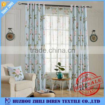 Fashion Style Floral Designs Curtains Fabrics For Living Room