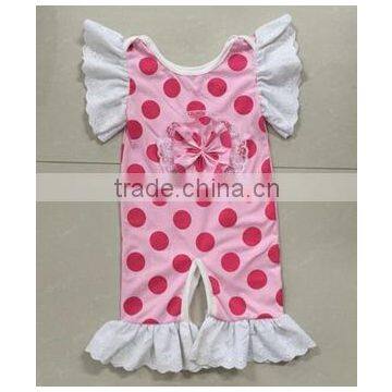 Beautiful New Design Baby Rompers Boutique Baby Clothes Cotton Baby Ruffle Pants Children's Clothing photo-2