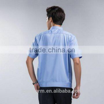 Juqian 2016 Cheap Short Sleeve Blue Cotton/polyester Security Shirt Uniform,Customize Security Guard Uniform Shirts photo-5
