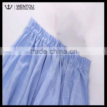 Wholesale Simple Fashions Flared Plaid Skirt photo-3