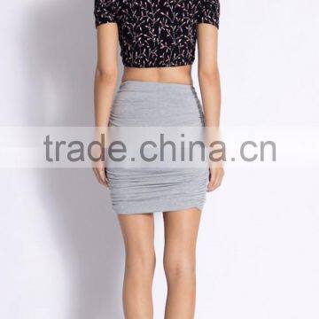 New Style Cute Floral Print off Shoulder Women Fashion Top photo-4