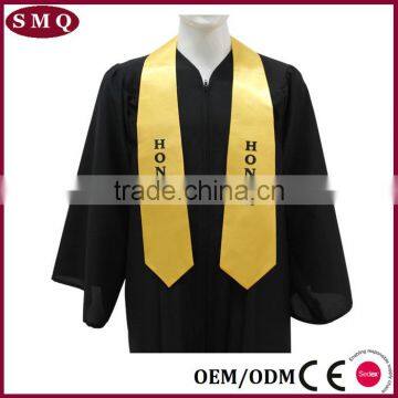 Graduation Honor Stoles/ Sashes With Angled Cut and Trim