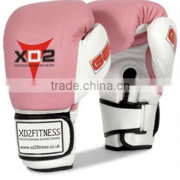 High Pro Gel Pink/White Boxing Gloves