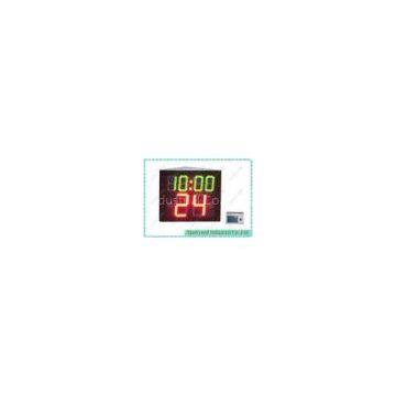 Three Sided Digital Water Polo Shot Clock With Game Time , Steel Housing