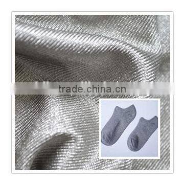 100% silver fiber mesh antibacterial fabric for socks