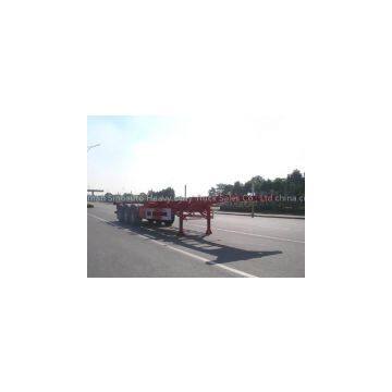 3 axle container transport semi trailer